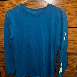 Carhartt Women’s Long Sleeve Shirt in Cobalt Blue.